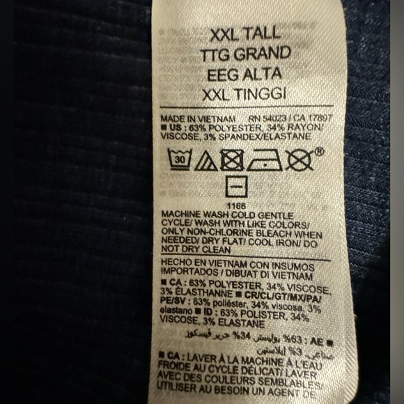 EUC Old Navy Luxe Short Sleeve VeeNeck - XXL Tall - Seaborne Blue - Picture 3 of 4